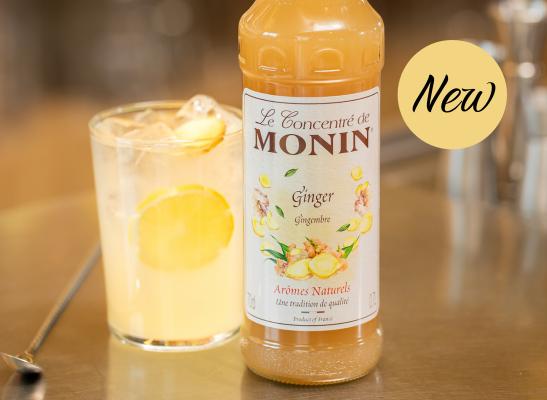 MONIN's new innovation: Ginger Concentrate