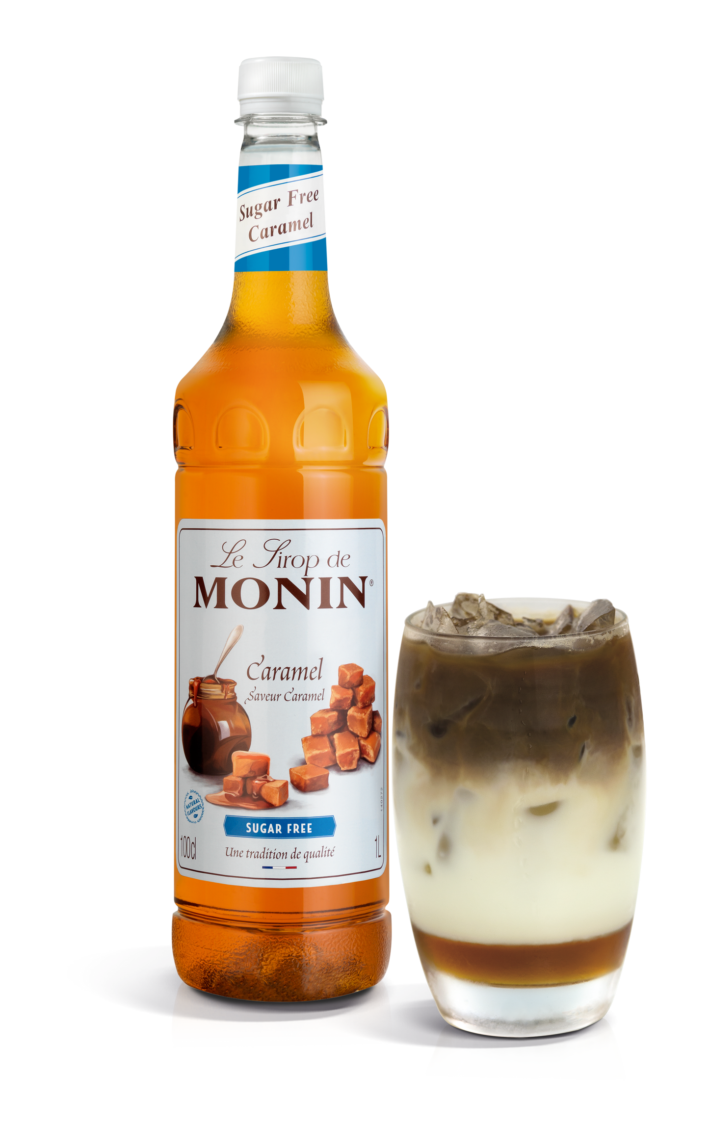 MONIN Sugar Free Caramel Syrup 1L