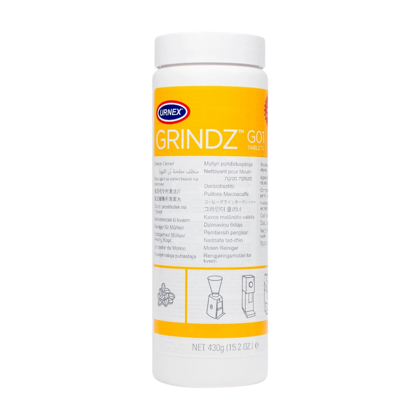 Urnex Grindz Tablets (Grinder Cleaner) 430g