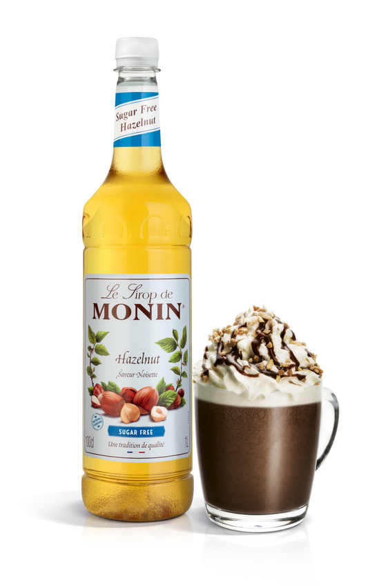 MONIN Sugar Free Hazelnut Syrup 1L