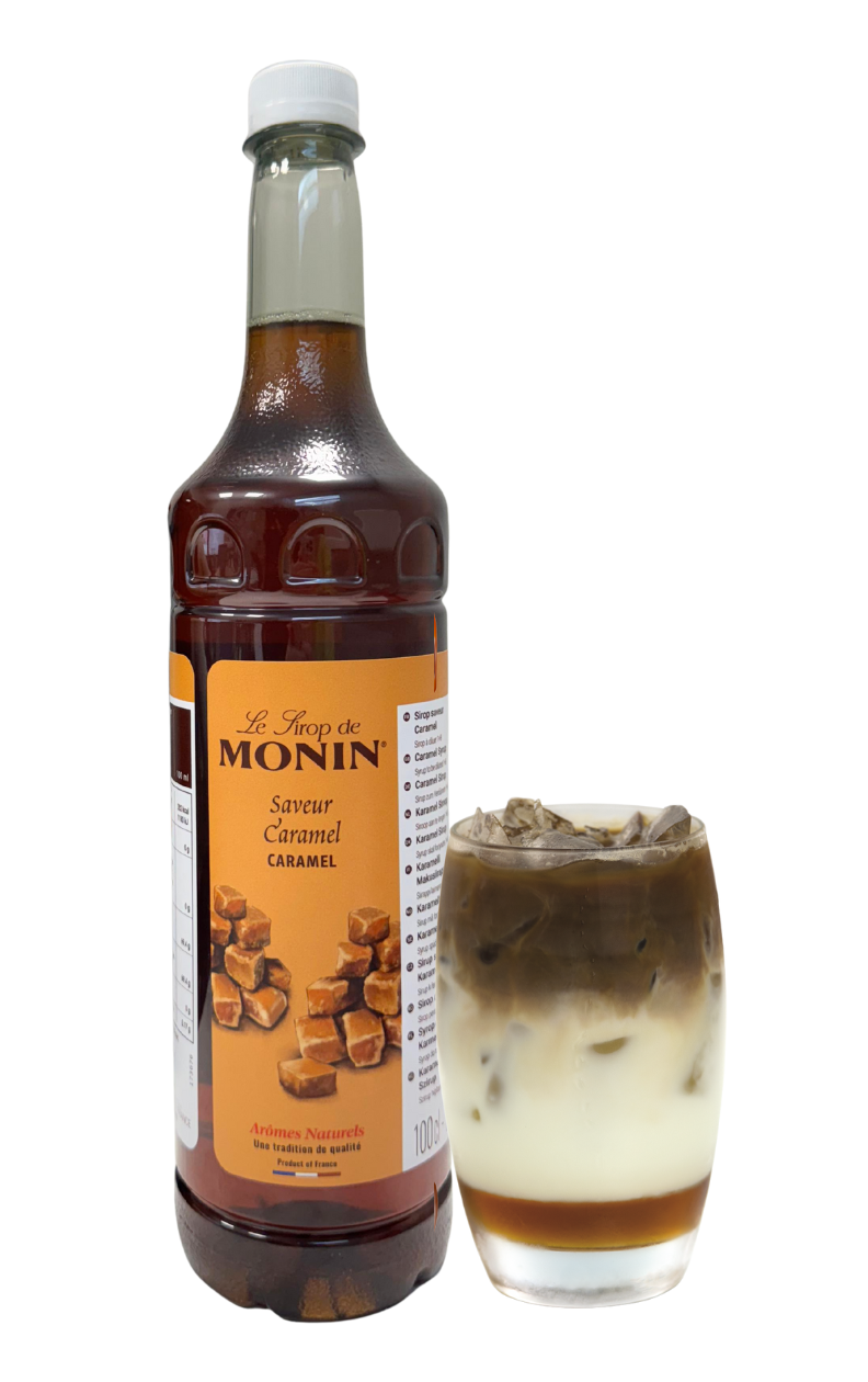 MONIN Reduced Sugar Caramel Syrup 1L