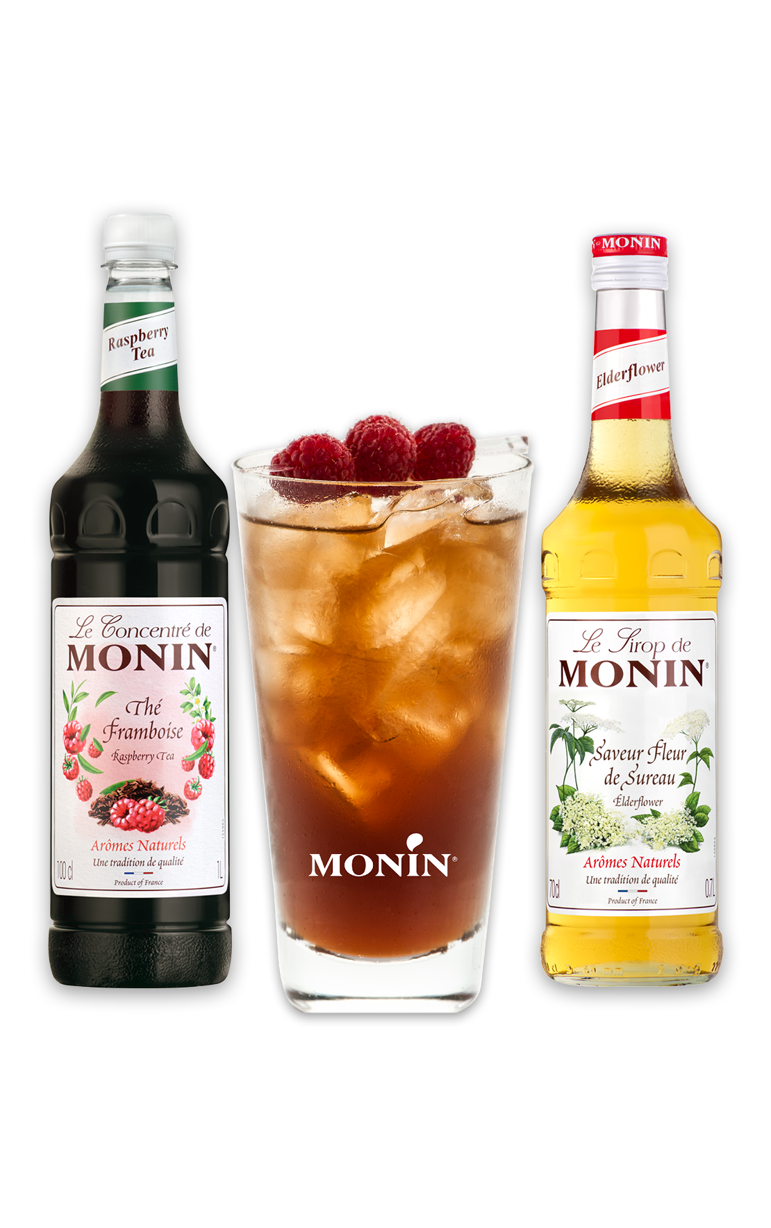 MONIN Raspberry & Elderflower Iced Tea Kit