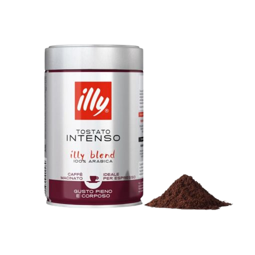 illy Intenso Espresso Bold Dark Roast Ground Coffee 250g